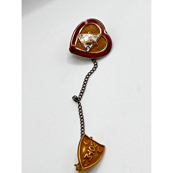 Vintage Rare Moose Lodge Lapel Pin WOTM 1/1010 Real gold Women of The Moose - Picture 1 of 6